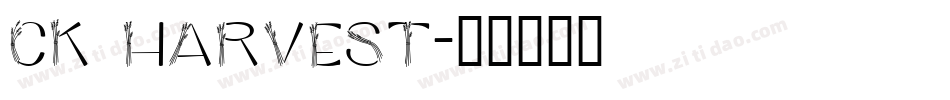 CK Harvest字体转换